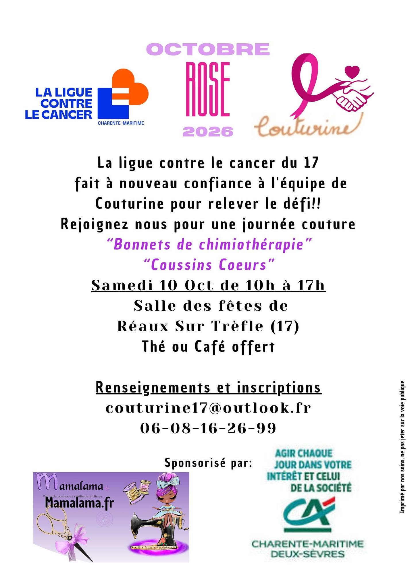 Evènement Octobre Rose-10 Octobre 2026