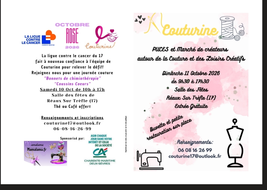 Week-End Couturine-10-11 Octobre 2026
